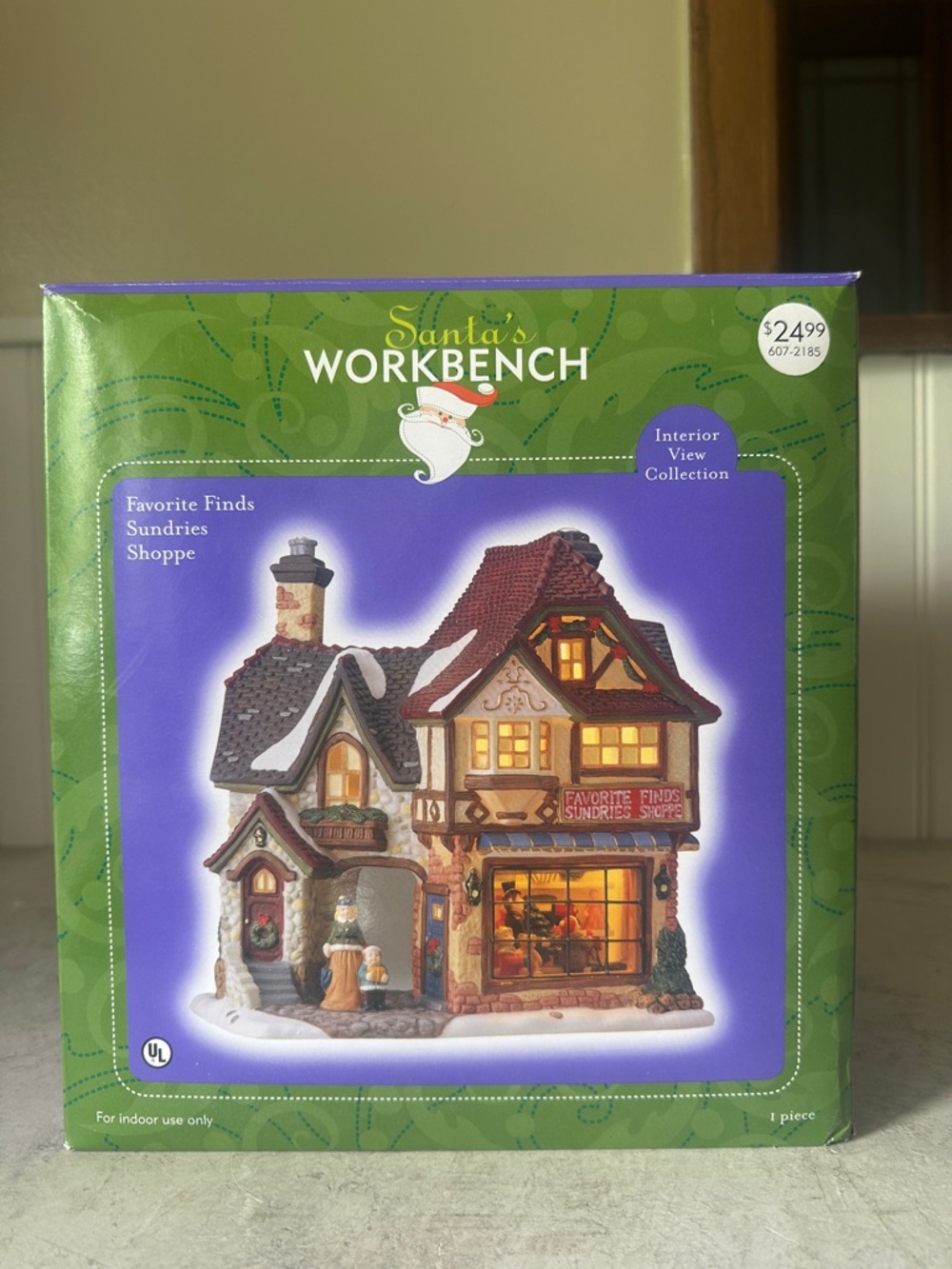 Santa's Workbench Favorite Finds Sundries Shoppe Store Christmas Village 2002